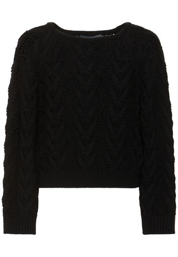 Wool Knit Crewneck Sweater