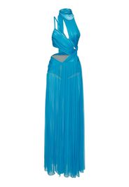 Silk Chiffon Cutout Gown