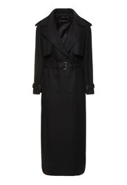 Long Canvas Trench Coat