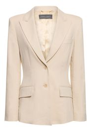 Viscose & Linen Stretch Twill Jacket