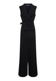 Sleeveless Stretch Cady Jumpsuit