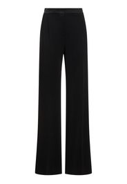 Flared Stretch Viscose Cady Pants