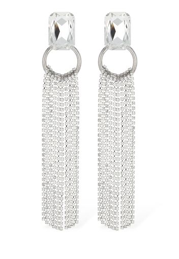 Crystal Earrings W/ Fringes