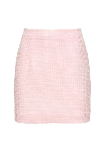 Sequined Tweed Mini Skirt