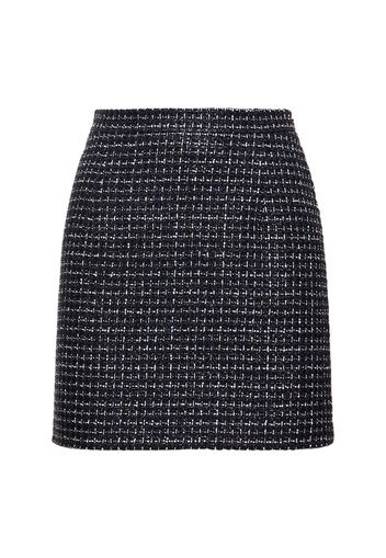 Sequined Tweed Mini Skirt