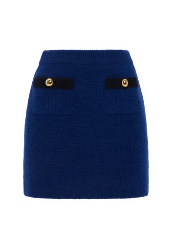 Alpaca Blend Knit Mini Skirt