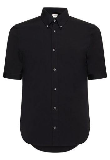 Cotton Blend Short Sleeve Shirt