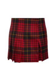 Wool Tartan Mini Skirt