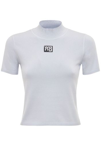 Logo Patch Stretch Jersey T-shirt