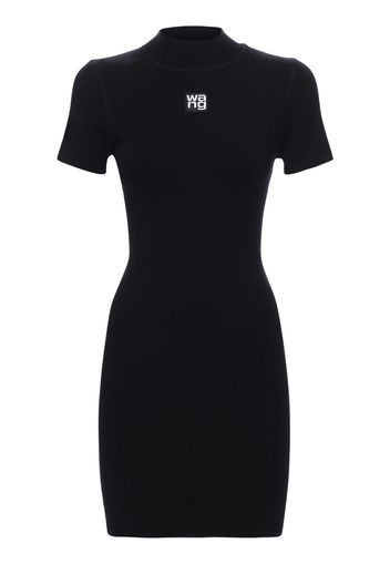 Logo Stretch Jersey Mini Dress