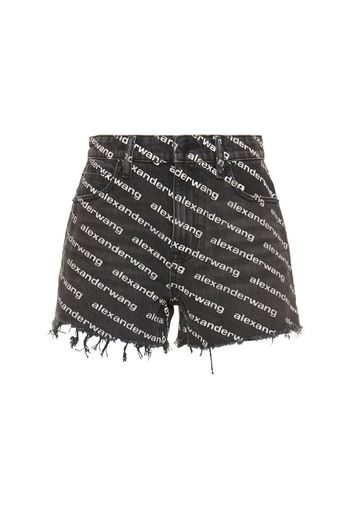 Bite Logo Cotton Denim Shorts