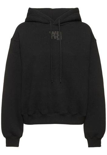 Essential Terry Cotton Hoodie W/ Logo