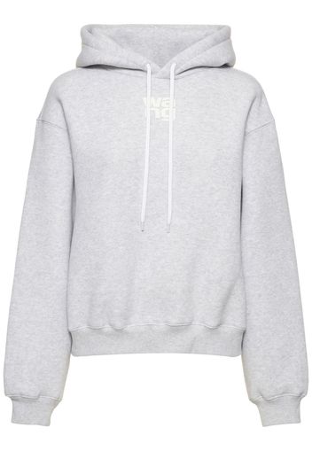 Essential Terry Cotton Hoodie W/ Logo