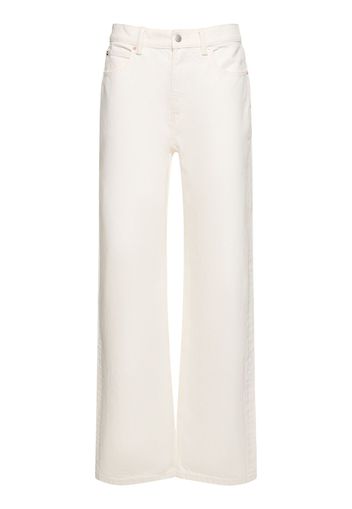 Mid Rise Relaxed Straight Pants