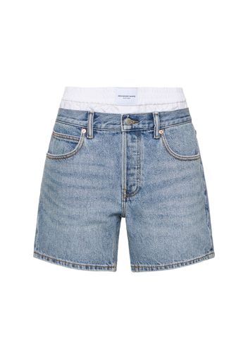 Loose Cotton Denim Shorts