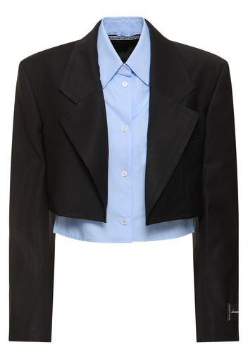 Pre-styled Cropped Blazer Shirt