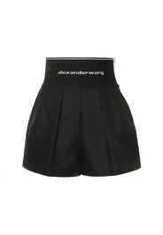 Tailored Cotton & Nylon Shorts