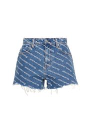 Bite Logo Cotton Denim Shorts