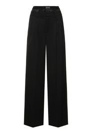 Low Rise Tailored Wool Pants