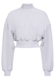 Cropped Cotton Turtleneck Sweater