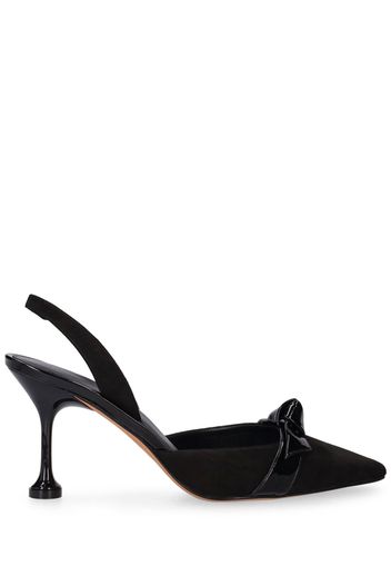 85mm Clarita Suede Slingback Pumps