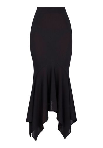 Viscose Crepe Jersey Midi Skirt