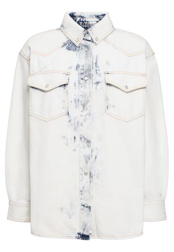 Bleached Denim Overshirt