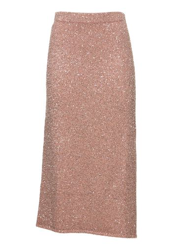 Milos Sequined Knit Midi Skirt