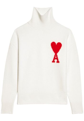 Logo Wool Turtleneck Sweater