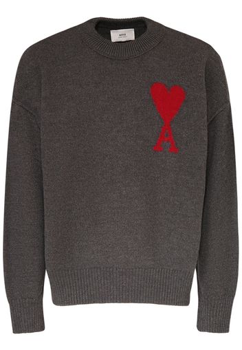 Logo Wool Knit Crewneck Sweater