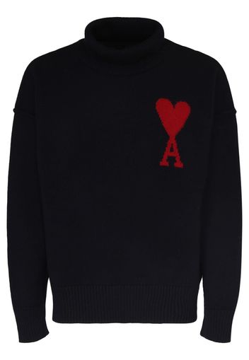 Logo Wool Turtleneck Sweater