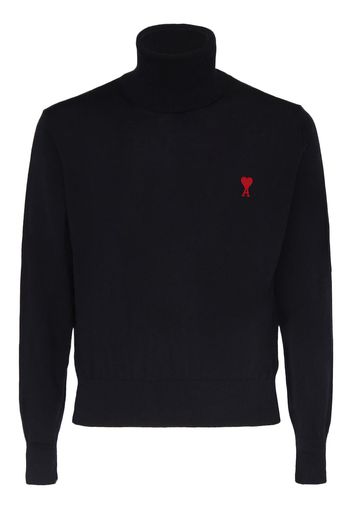 Logo Wool & Viscose Turtleneck