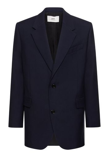 Oversize Single Breast Wool Blazer