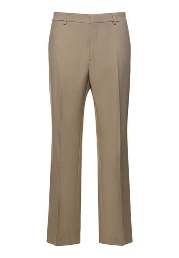 Wool Gabardine Wide Pants