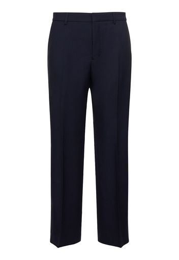 Wool Gabardine Wide Pants