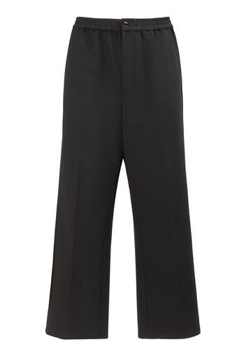 Wool Blend Straight Pants