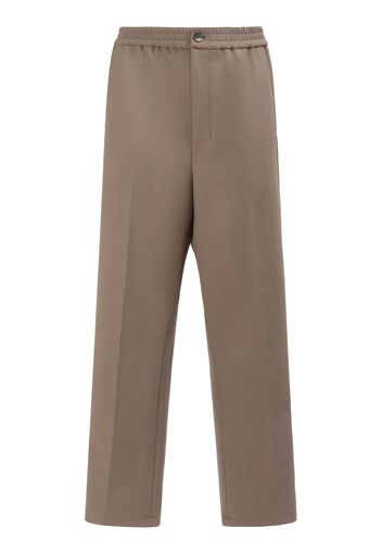 Wool Blend Straight Pants