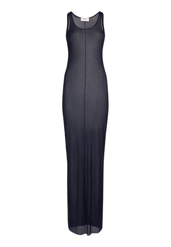 Ribbed Viscose Jersey Long Tank Dress