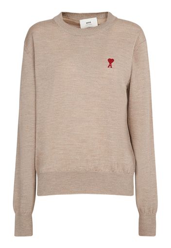 Red Adc Wool Crewneck Sweater