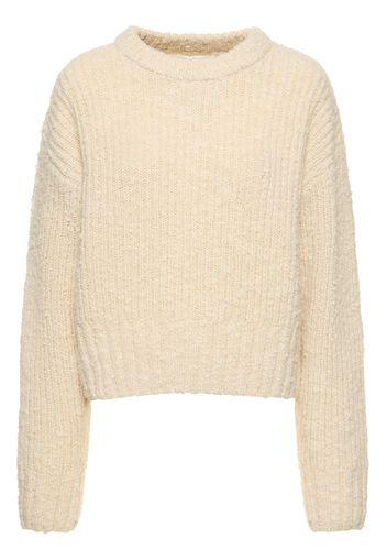 Brushed Textured Wool Sweater