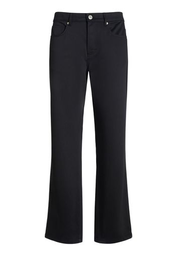 Compact Cotton Straight Pants