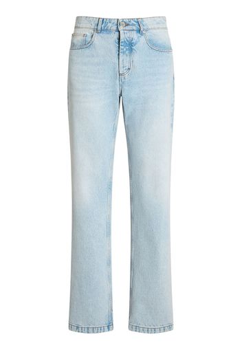 Straight Cotton Denim Jeans