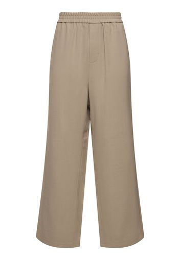 Wool Blend Wide Pants