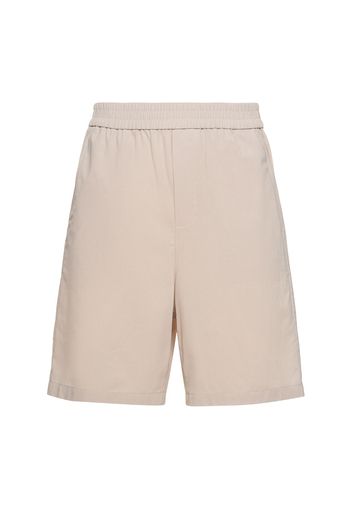Cotton Crepe Bermuda Shorts