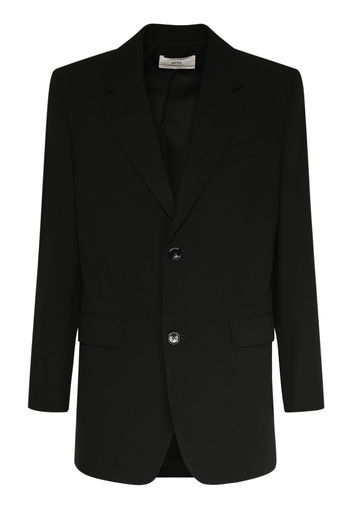 Oversized Wool Crepe Blazer