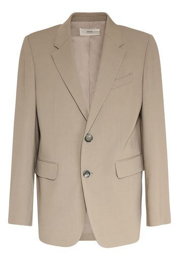 Wool Blend Twill Blazer