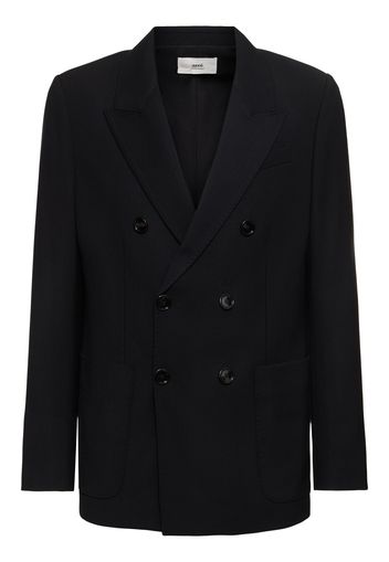 Double Breast Wool Twill Jacket