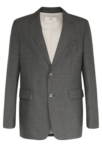 Wool Canvas Blazer