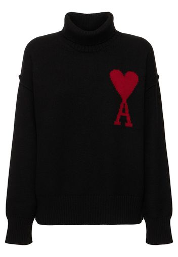 Red Ami De Coeur Wool Turtleneck Sweater