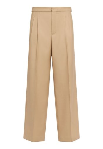 Oversized Wool Gabardine Pants